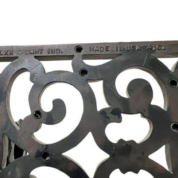 2 Dart Homco Scrolled Wall Sconce Candle Holders Gothic Decor MCM Black 4101 USA - Picture 9 of 10